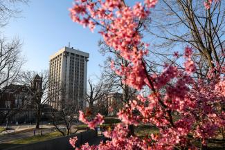 Image of Patterson Office Tower in the Spring