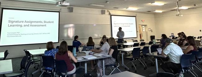 Director of UK CELT Dr. Trey Conatser presenting at 10 Essential Skills Initiative